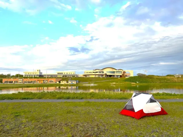 鏡沼海浜公園キャンプ場のサイト風景