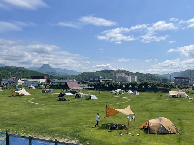 北海道のキャンプ場「川下海浜公園キャンプ場」の公式写真