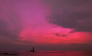 夜空に神秘の光　北海道各地にオーロラ　天体ファン歓喜