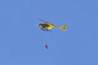 ボン、左脚を骨折し手術　アルペン滑降で転倒、救急搬送