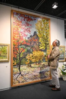 四季折々の自然を描く 石狩市の画家場崎さんが絵画展：北海道新聞デジタル
