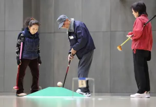 発祥の地・帯広でゴルゲート大会　運動不足解消に一役