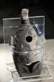 千歳市埋蔵文化財センターで実物展示中の「ビビちゃん」