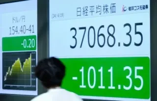 東証大幅反落、終値1011円安　中東緊迫、3年2カ月ぶり下げ幅