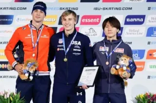 森重「ようやく」の表彰台　スピードW杯、晴れたもやもや