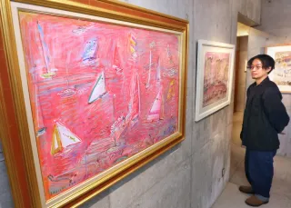 富良野の風景、色彩豊か 旭川で小野州一さん没後25年展：北海道新聞