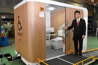 移動トイレ、障害者も安心　札幌の企業、トヨタと共同開発　能登でも活躍