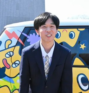 ＜室蘭＞室工大入学式で宣誓　前田智也さん（18）