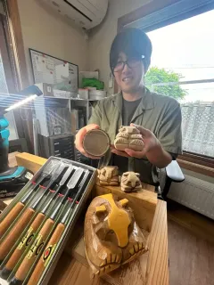 足寄の木彫り「どんころ熊」復活　名物民芸品、協力隊・菅原さん制作