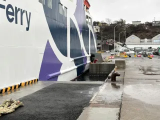 フェリー岸壁改修、あと2年　江差港北埠頭　「付け足し」工法で奥尻航路への負担軽減