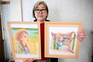 漫画家が描くアンの世界見て　芦別出身・松本さんらの原画展　カナディアンワールド26日営業開始