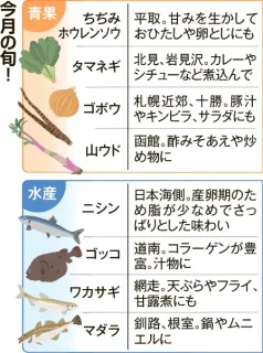 ＜旬！札幌市中央卸売市場だより＞ちぢみホウレンソウ甘く　ニシン、刺し身でさっぱり