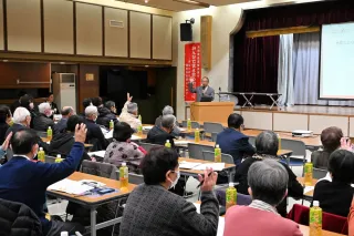 冬の防災「共助が大切」　天塩で福祉大会　専門家が講演