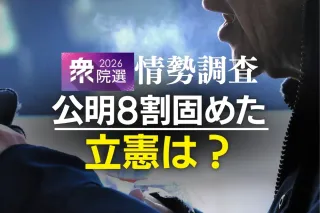 【データで読む】中道、公明支持層の8割に浸透、でも立憲は？　自民は堅調　北海道の情勢調査を深掘り
