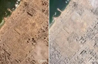 ガザで90万人退避、テント消失　建物の6割被害、破壊さらに進む