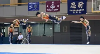 全道高校大会　新体操男子団体、恵庭南が29度目Ｖ
