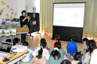 ＢＰ内のクボタ農業学習施設、食育に力　北広島市内で講座　子ども食堂へ野菜提供も