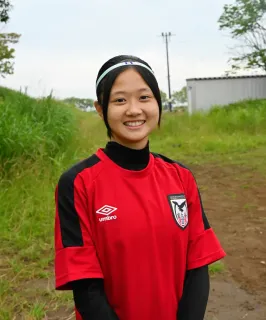 インターハイ女子サッカーに臨む道大谷室蘭主将　白浜彩夏（しらはま・あやか）さん
