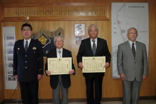 非行防止に尽力　補導員2人表彰　岩内署