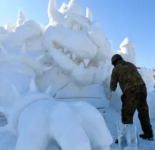 雪と氷、寒さ楽しんで　7日から「くしろ冬まつり」