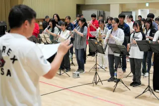 3中高の吹奏楽部　新十津川・ソラオンへ合同練習