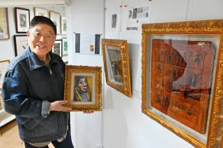 国内外の絵画、貴重な４０点　東川の画廊２周年記念し展示