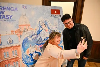 冬の赤れんが庁舎、雪ミクと熱く　札幌で「スノーファンタジー」開幕