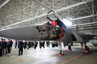 ヒグマ特別塗装機を公開 千歳・空自第201飛行隊が40周年式典：北海道