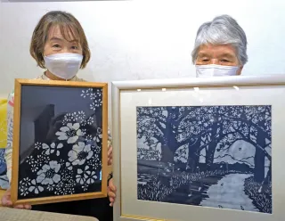 八雲・1日限りの展示会 皮切りは80代の藍染め作品 11月までの毎月最終