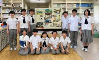 キラリ！わたしの学校＞札幌市・札幌三育小 みんなの思い出、ちぎり絵