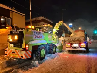  十勝の建設会社、大雪の札幌に除雪支援　排雪ダンプや重機、オペレーター