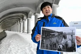 AR活用、スマホで歴史体験　「稚内港北防波堤ドーム」90年　観光ガイド事業者がCF