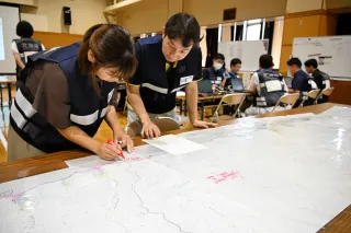 災害時の情報共有確認　日高振興局で現地本部の設置訓練