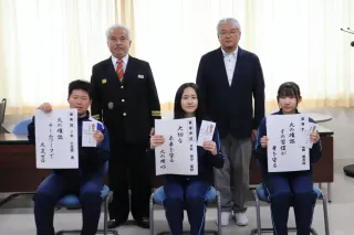 「大切な　未来を守る　火の用心」　火災予防標語最優秀　秩父別学園8年の田中さん