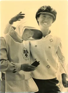 私のなかの歴史 プロゴルファー・吉川なよ子さん＞きょうも猪突