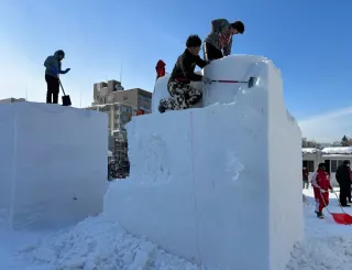 国際雪像コンクール始まる　４日からのさっぽろ雪まつり前に　世界から9チーム参加