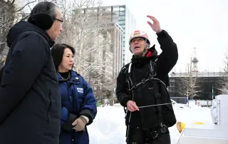 さっぽろ雪まつりの雪像作り着々　実行委が中間点検