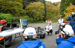 夜間遭難、ドローンで捜索　福島で消防職員が勉強会