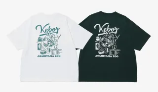KEBOZ ゲームシャツ 旭川限定 メッシュ 白 刺繍ロゴ 旭山動物園で新グッズ続々、旭川出身デザイナーのブランド「ケボズ」の