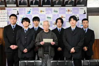 「イトウ保護に役立てて」シカ角のタモ販売　南富良野高生、売り上げの一部寄付