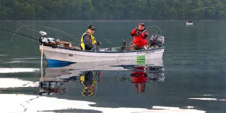 北海道・支笏湖チップ解禁 絶好の釣り日和「上々のスタート