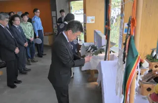 小清水・藻琴山で安全祈願祭　屈斜路湖一望、クマ対策呼びかけも