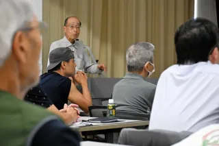 巨大地震、備えや訓練を 伊達で宇井さん講演