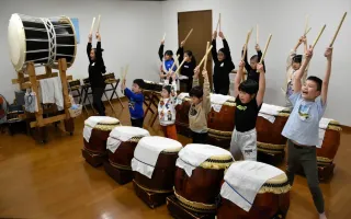 江別の豊太鼓、5年ぶり自主公演　8日本番、稽古に熱