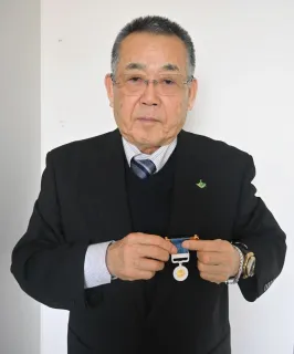 名寄＞藍綬褒章受章で市に100万円寄付 野田勲夫さん（82）：北海道新聞