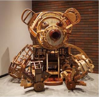 撮影スポットとして人気の「ＷＯＯＤＹ　ＢＥＡＲ」