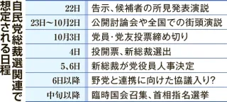 自民新総裁、第一関門は首相指名　少数与党で野党と連携必須