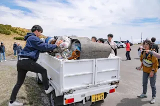 美幌峠への国道　大量のごみ回収　町民有志が「クリーンアップ大作戦」