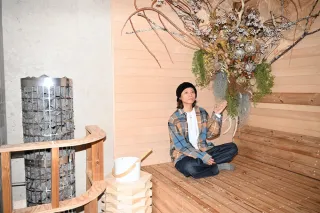 １８日に室蘭市清水町でオープンするサウナ専門店「モルランサウナ」。店主の佐藤さんは「サウナで室蘭を盛り上げたい」と意気込んでいる