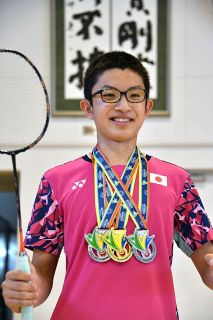 世界デフユースバドミントン選手権で優勝　森本悠生（もりもと・ゆうき）さん